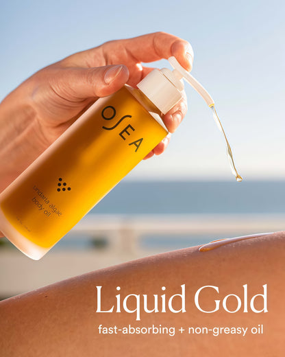 OSEA Undaria Algae Body Oil  – Visibly Firming, Deeply Moisturizing, Instantly Improve Elasticity, Clean Lightweight Non-Greasy Hydration, Vegan & Cruelty-Free Seaweed Skincare
